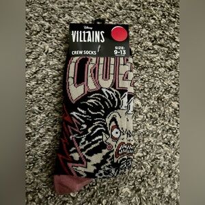 Disney Villians Cruella de vil crew socks